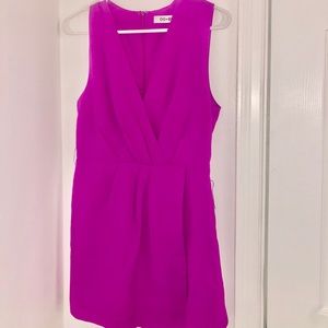 DO+BE Fuchsia Sleeveless Belted Romper